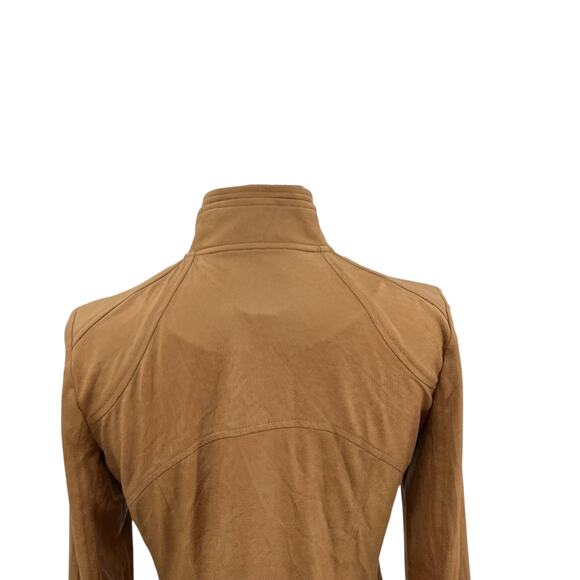 Clara‎ Sun Woo Liquid Leather Moto Jacket Camel Tan Size XS - Picture 10 of 14